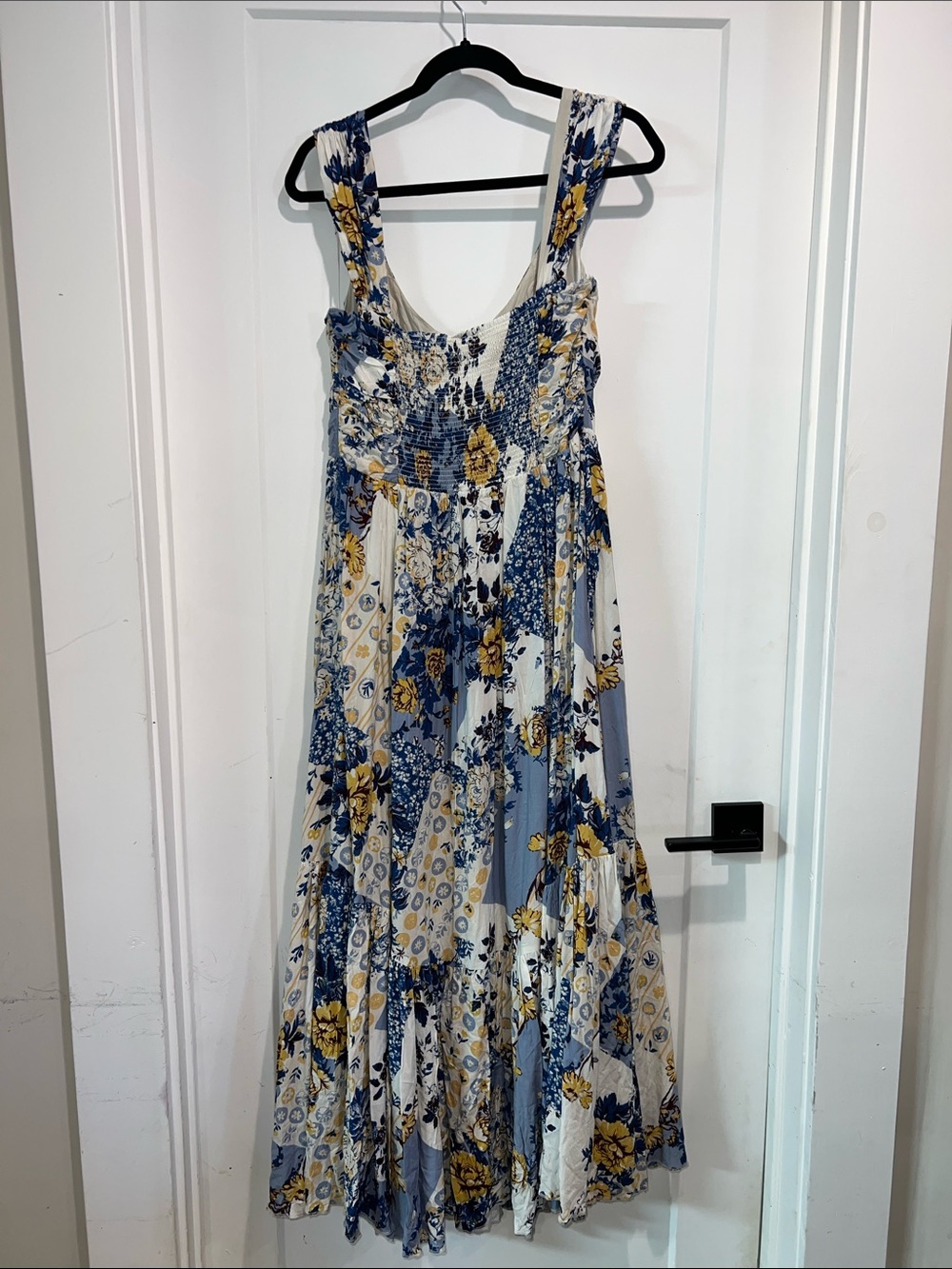Free People Sasha Floral Mesh Floral Patchwork Maxi Dress Size XLarge DL2 - Picture 9 of 16